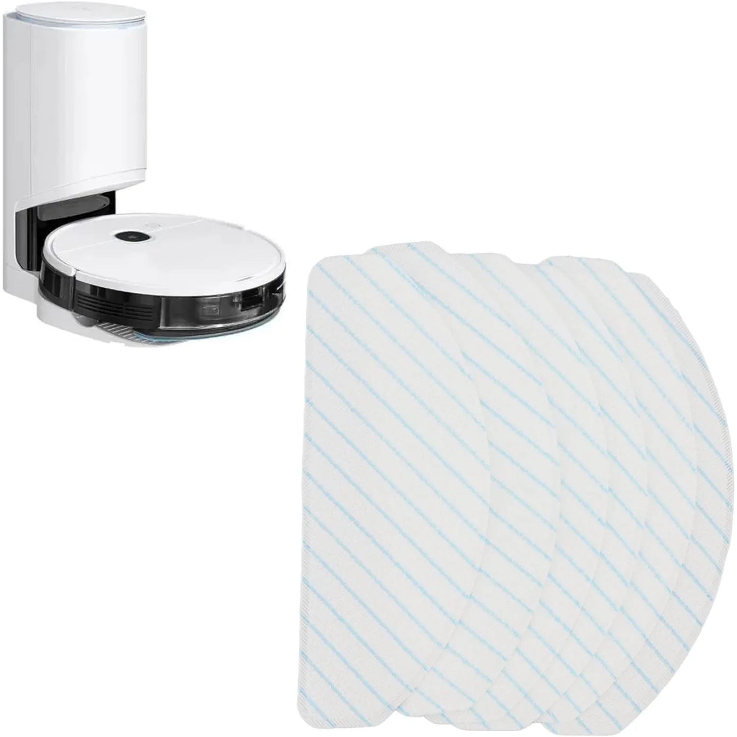 6 قطع قماش ممسحة لقطع غيار وسادات تنظيف المكنسة الكهربائية Vac 2pro