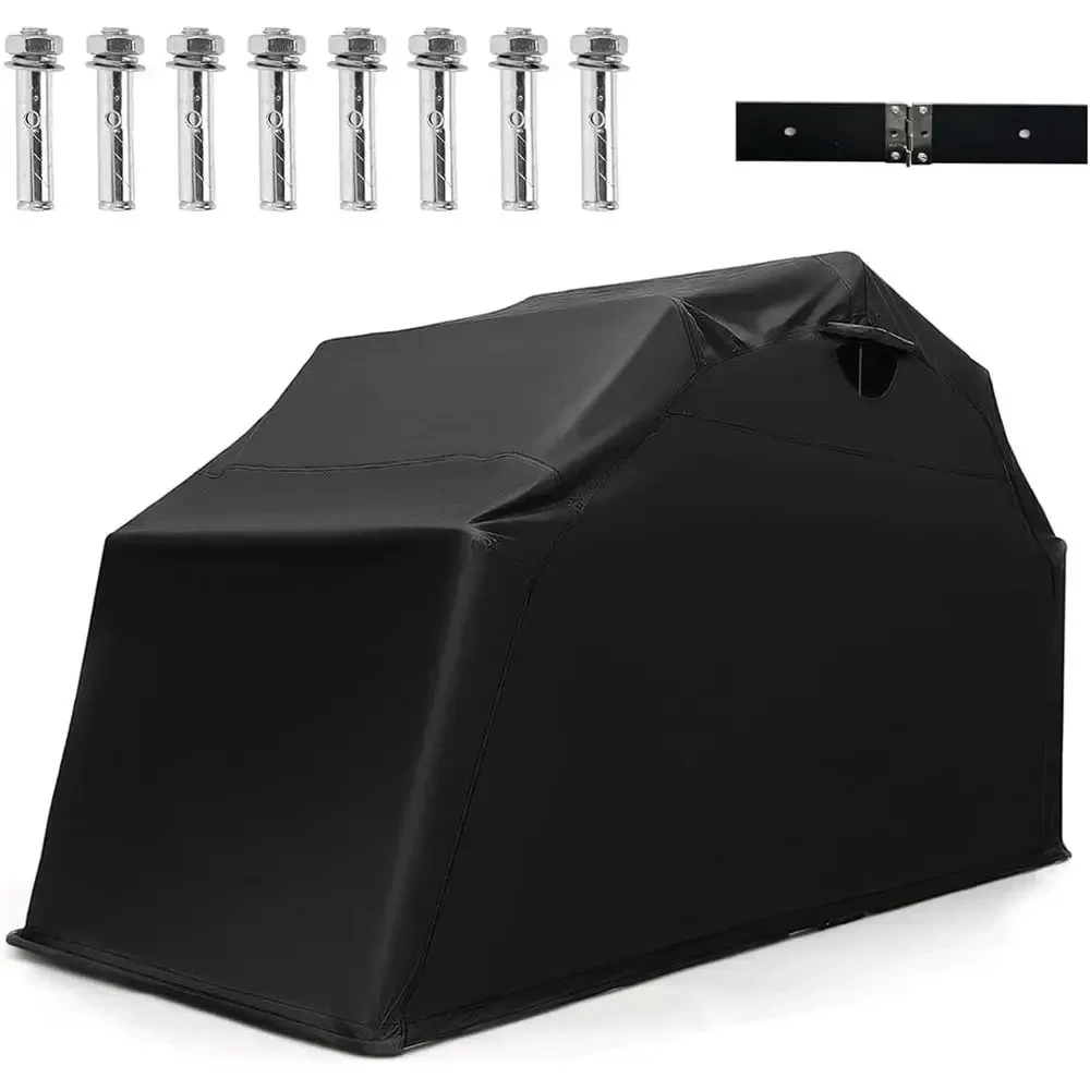 Heavy-Duty 136x54x75 Motorcycle Shed with Waterproof 600D Fabric and Roll-up Mesh Windows