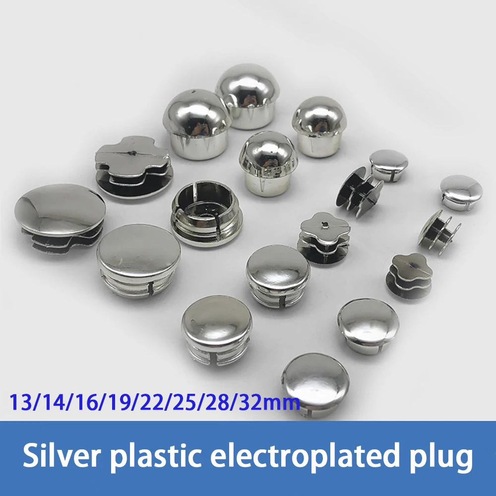 Электролитически-покрытые-пластиковые-заглушки-для-круглых-труб-диаметр-13-16-19-22-25-28-32-мм-противоскользящие-бесшумные-износостойкие