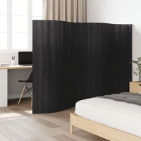Bamboo Divider Screen 250x165 cm Privacy Room Divider Natural/White/Dark brown