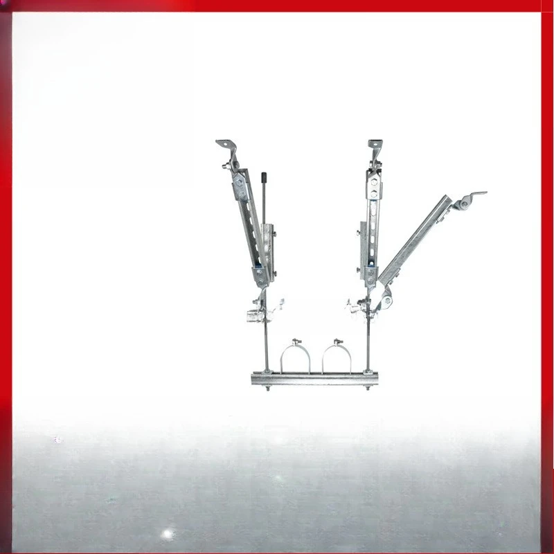 Seismic support and hanger, galvanized C-shaped steel, HVAC duct, smoke exhaust pipe, fire pipe bracket