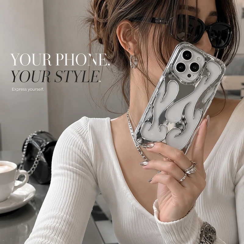 Stylish Summer Flame Ultra-thin Phone Case Suitable For Samsung Galaxy S22 S23 S24 S25 Ultra Plus plus 5G Anti-knock Cover