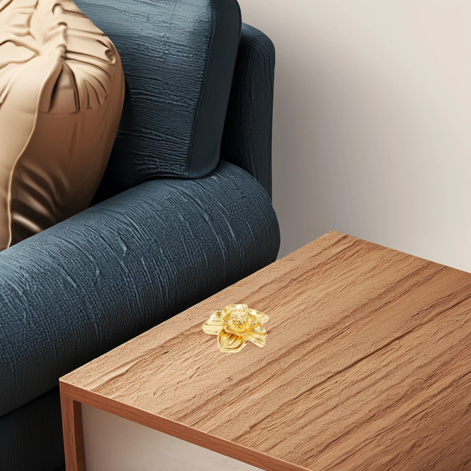 

Brass Flower Drawer Knobs Vintage Wardrobe Decorative Single Hole Door Knob Metal Cabinet Handle Floral Pulls Flower Shape