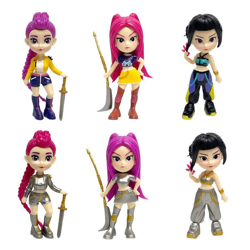 애니메이션 악마 사냥꾼 블라인드 박스 분해 재미 블라인드 백 소형 피규어 주변 모델 데스크탑 블라인드 박스 장식 선물