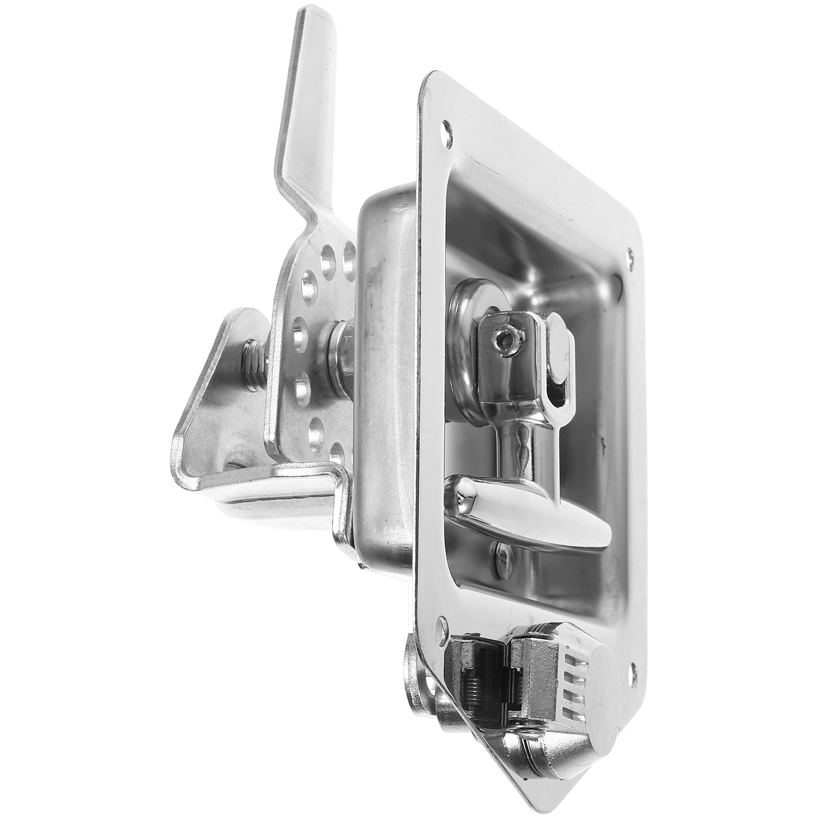 

Stainless Steel T-shaped Toolbox for RV Trailer UTV ATV High Strength Zinc Alloy Cover Easy Installation Anti-corrosion
