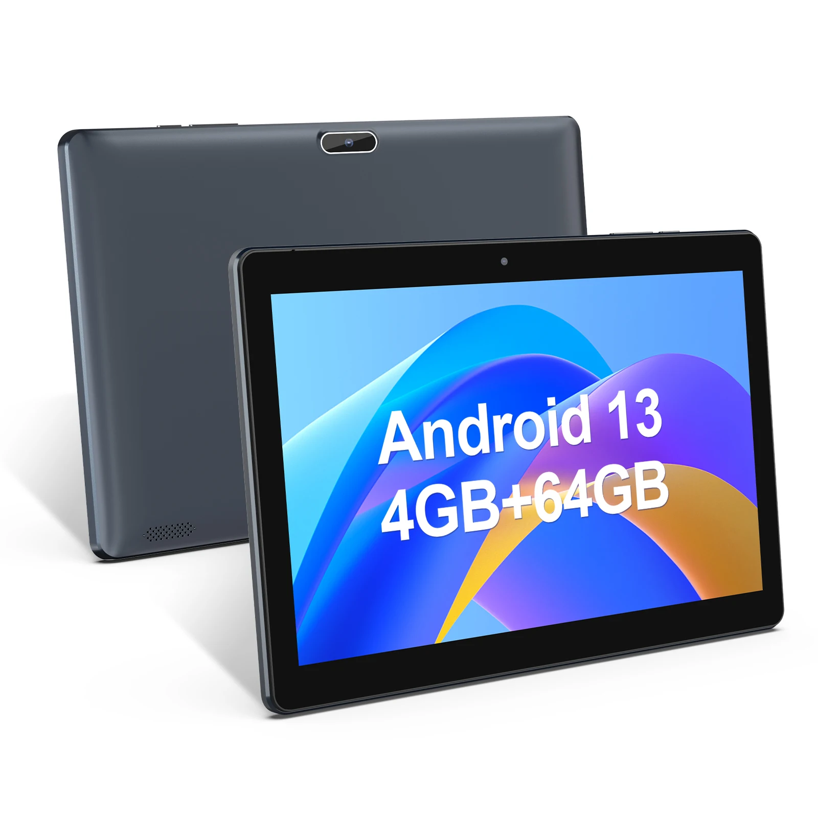 Tablet Android BAKEN de 10,1 polegadas, processador quad-core, 4 (2 + 2) GB + 64 GB, memória expansível de 1 TB (precisa ser adquirida separadamente), W