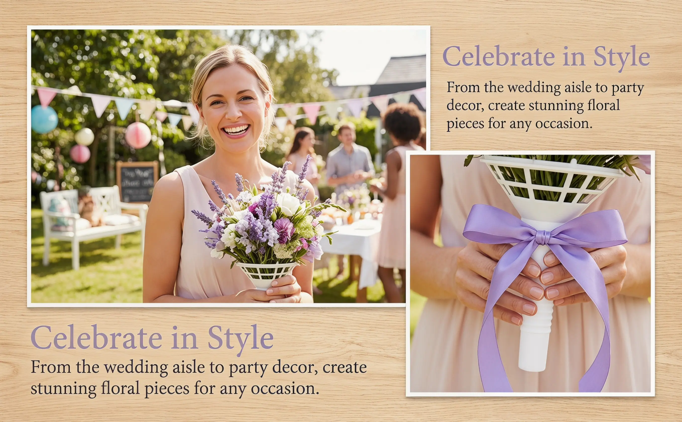 Bouquet Holder Foam - 1 ensemble de supports en mousse