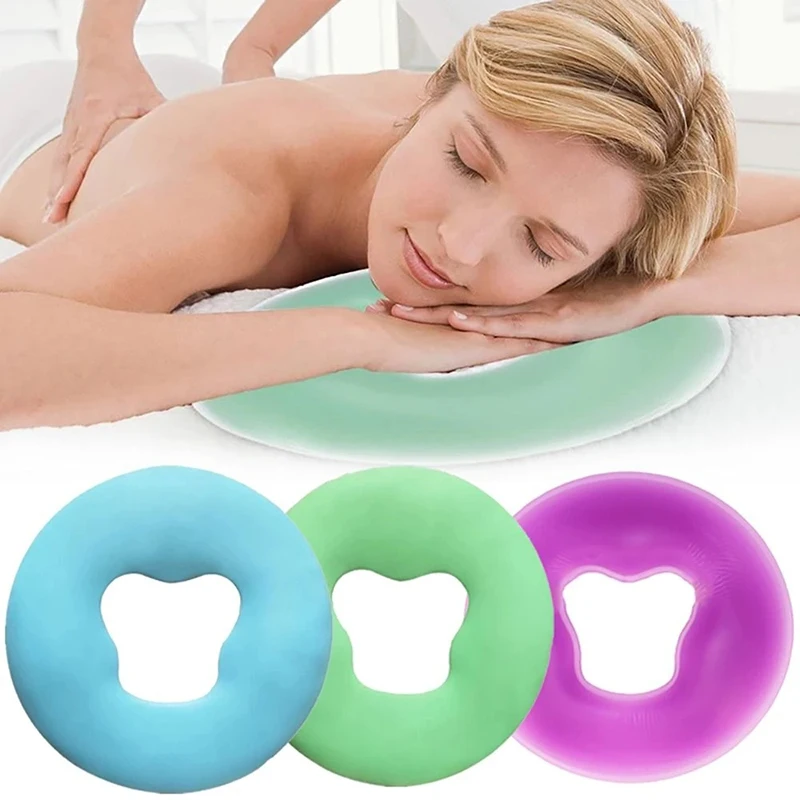 High-quality Soft Salon Spa Massage Silicone Facial Relaxation Cradle Cushion Pillow Cushion Beauty Care Free Pad Towels