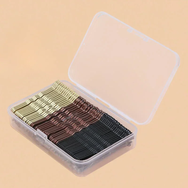 150 adet 5cm dalga alaşım altın siyah tokalar basit saç tokası Barrette düğün gelin kadınlar kızlar için Hairstyles aracı