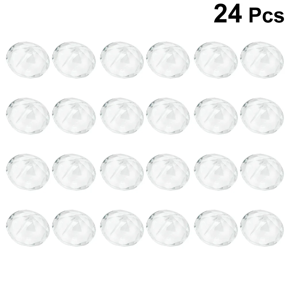 24Pcs Resin Note Clips Smooth Surface Photo Stand Clips for Wedding Event Decor Note Clip Stand Clear Photo Clip Holder