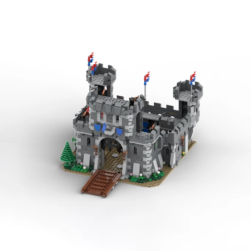 1527 قطعة MOC قلعة العاهل الأسود طبعة جديدة قلعة القرون الوسطى العمارة خمر لتقوم بها بنفسك نموذج اللبنات هدية عيد ميلاد