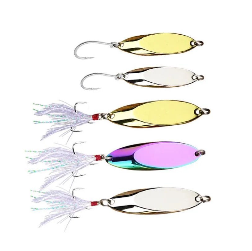 1Pcs 1.5g-42g Metal Spinner Spoon Lures Trout Fishing Lure Hard Bait Sequins Paillette Artificial Baits Fishing Tackle