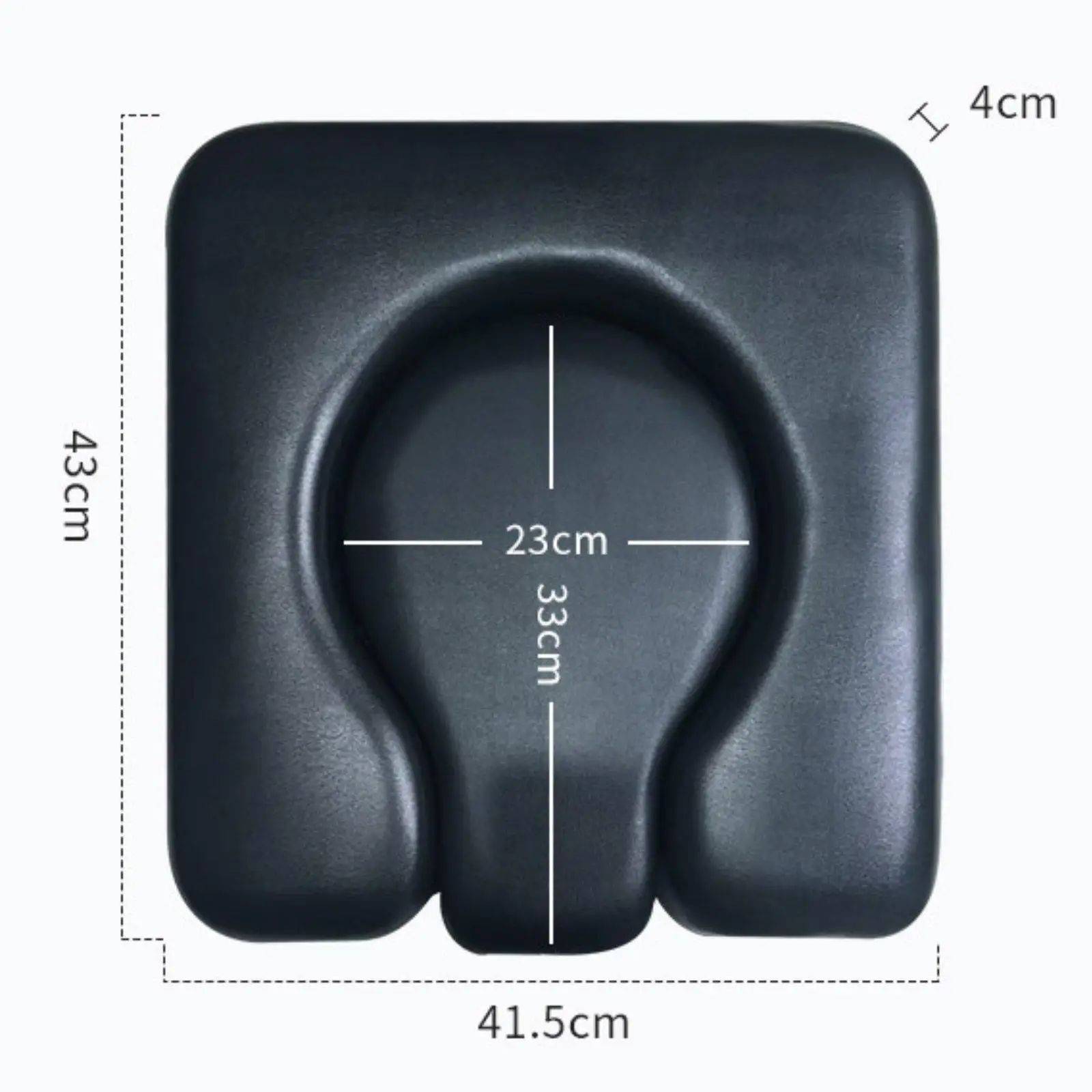 Hygienic PU Leather Toilet Seat Cover Padded Support Pad 2 in 1 Design for Commode and Shower Chair