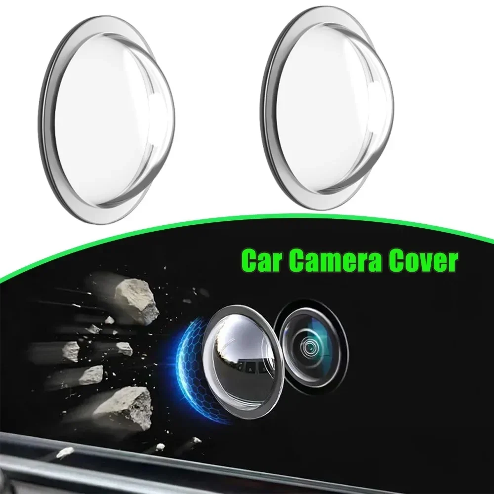 2/6PCS 360-degree Panoramic Camera Protection Cover for Cars, High-definition, Scratch-resistant, Easy to Install