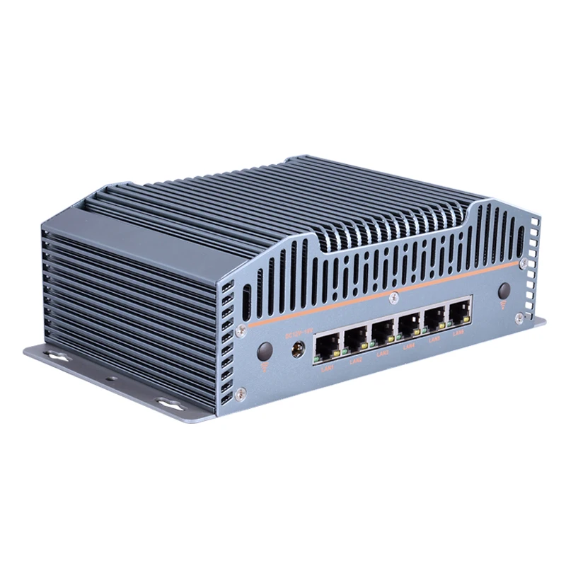 PIESIA Factory 12th/13th Gen Core i5 i7 Industrial Fanless Mini PC Router Network Security 6 Lan 1*COM 2*DDR5 64GB Mini Computer