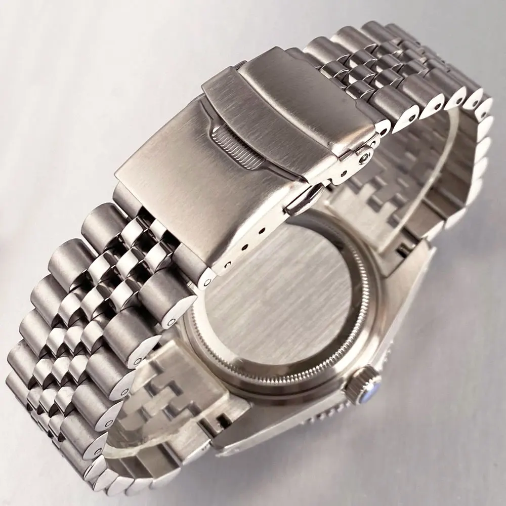 Tandorio Bubble с сапфировым стеклом 38 мм NH34 GMT автоматические часы мужские 200 м водонепроницаемые матовые текстуры зеленый циферблат Lume стальной браслет