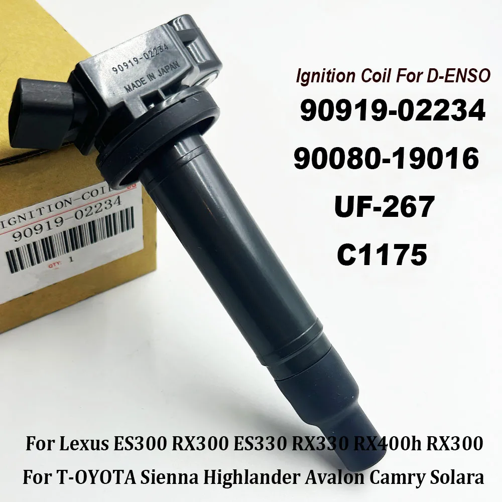 High Quality 90919-02234 90080-19016 Ignition Coil 673-1301 For Sienna Highlander Camry Lexuss ES300 RX300 RX400h