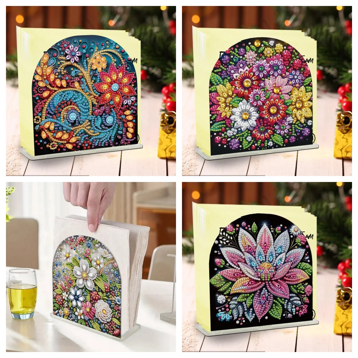 قطعة واحدة/مجموعة حامل مناديل - مراجعة Pattern Tissue Paper وسعره