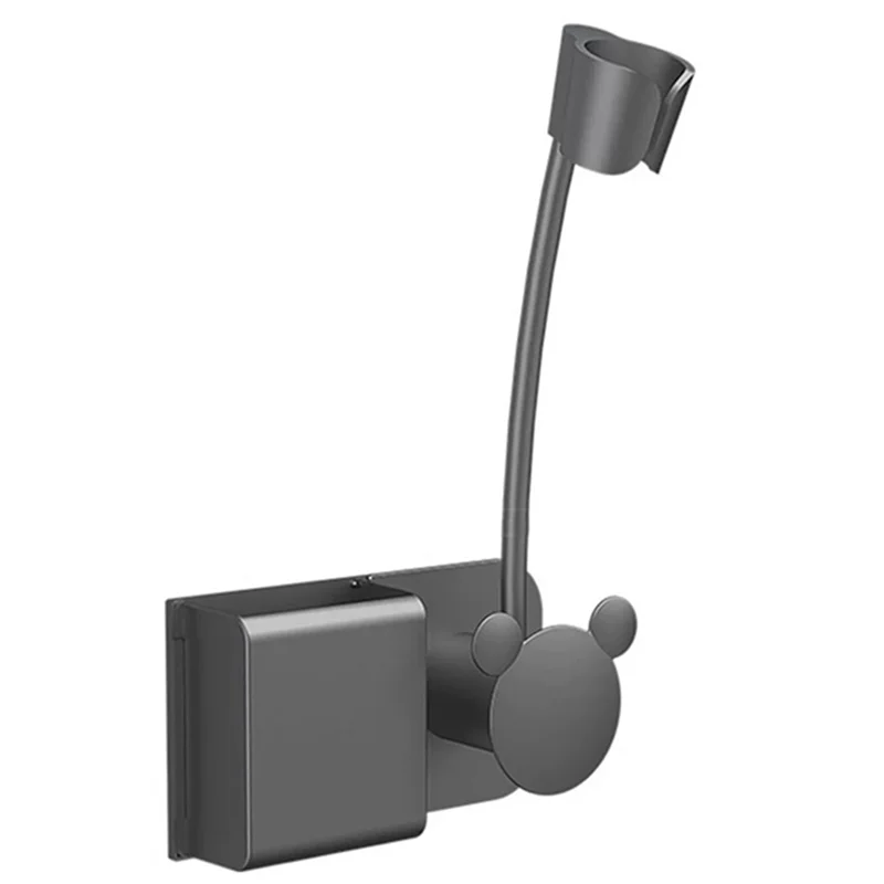 

ABGH-Multifunctional Bathroom Organizer Shelf With Hair Dryer Holder, No Drilling Required