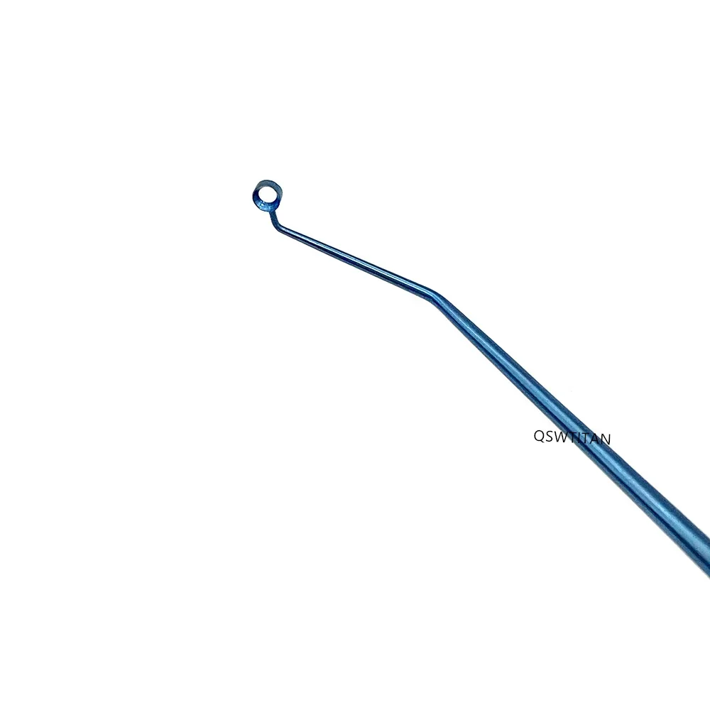 Double-Ended Capsule Polisher Hook Tool Angled Left  Right Rings  Ophthalmic Instrument