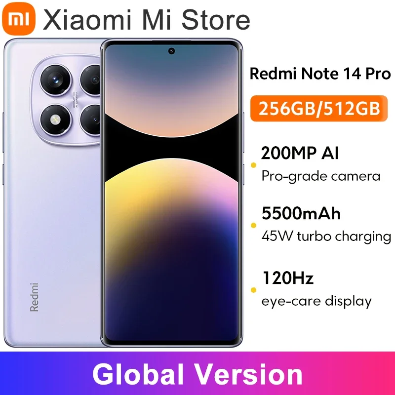 Глобальная версия смартфона Xiaomi Redmi Note 14 Pro