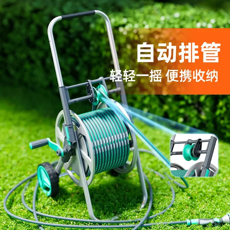 Water pipe retractor, garden water pipe hose watering flower artifact, watering car wash water gun, automatic pipe discharge