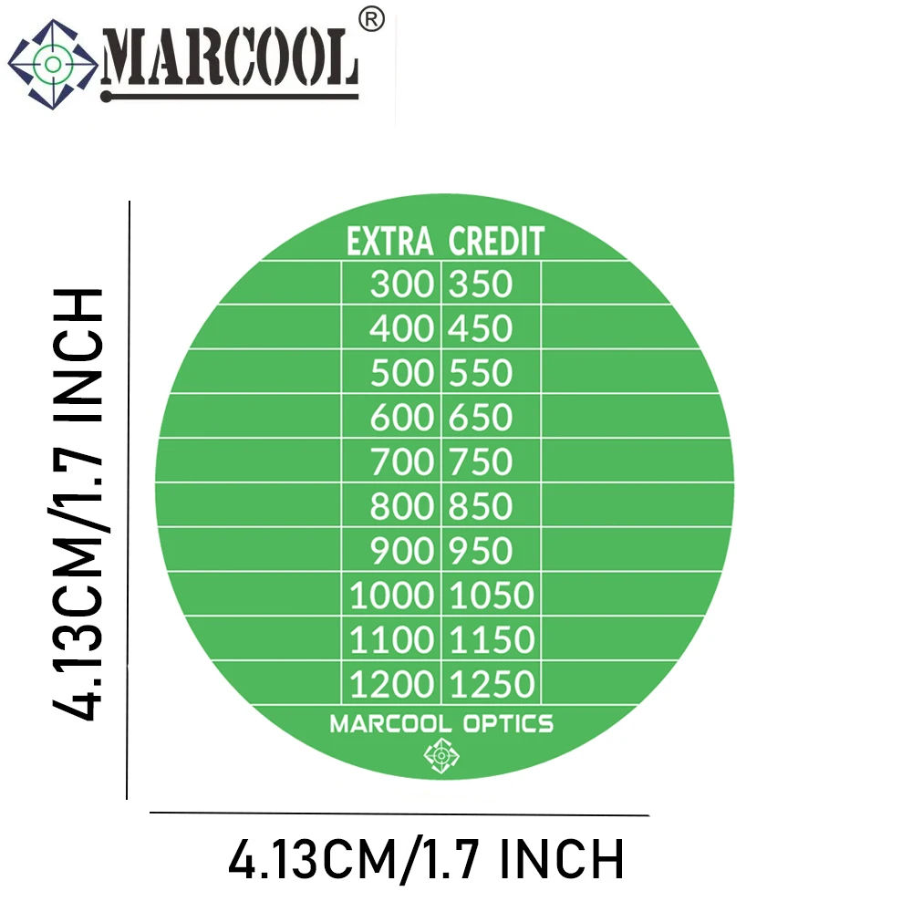 MARCOOL 10Pack / 20Pack Scope DOPE Sticker For Long-Range Shooting Recording Drop Scope Sticker Fits Most Scope Caps