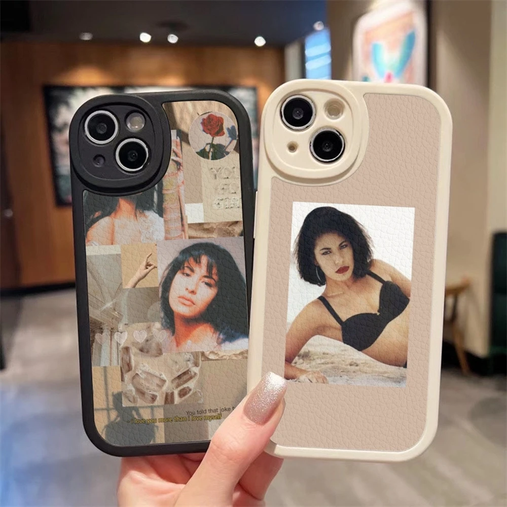 Selena Quintanilla Phone Case For Iphone 16 15 14 Pro Max 13 12 11 Mini Xs Puls Lambskin Silicone Cover