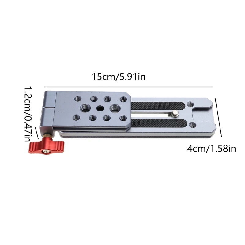 Imagem -06 - Universal Folding Dslr Câmera l Bracket Ângulo Ajustável Placa Alumínio Adequado para Várias Câmeras Estabilizadores