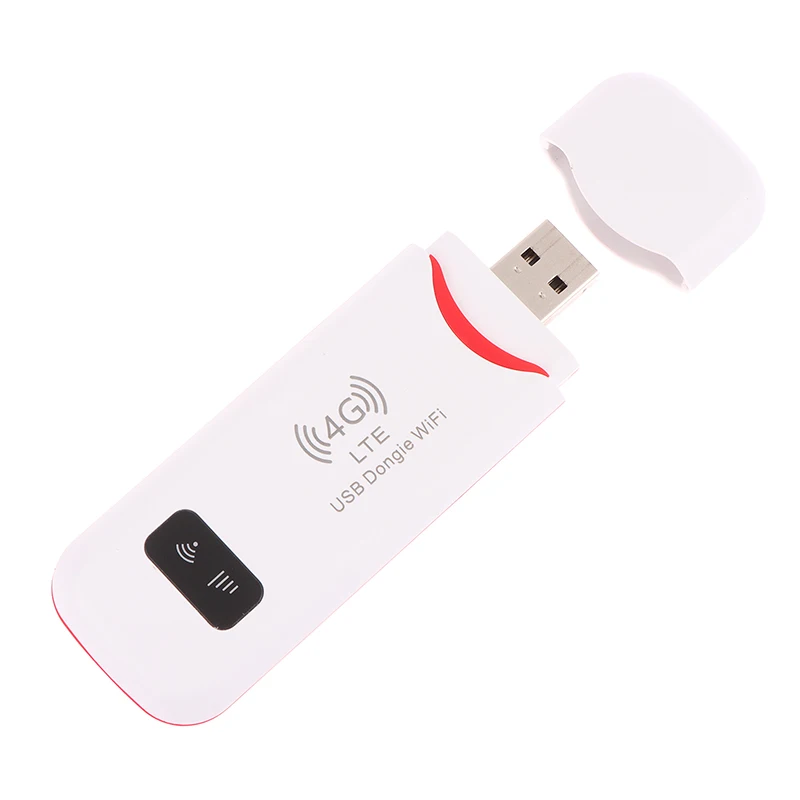 Router 4G LTE USB Dongle WiFi, Router Modem Broadband ponsel stik kartu Sim dengan adaptor saku