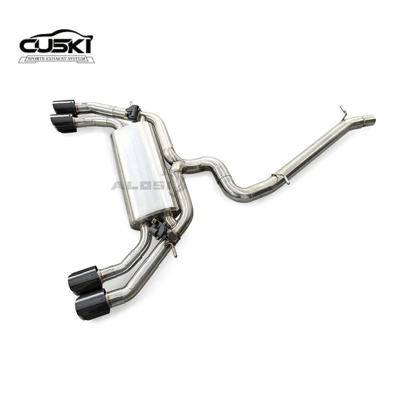 

Подходит для Volkswagen Golf 7.5R 2.0T 2017-2020, аксессуары для модификации автомобильных выхлопных газов, задняя выхлопная система из нержавеющей стали