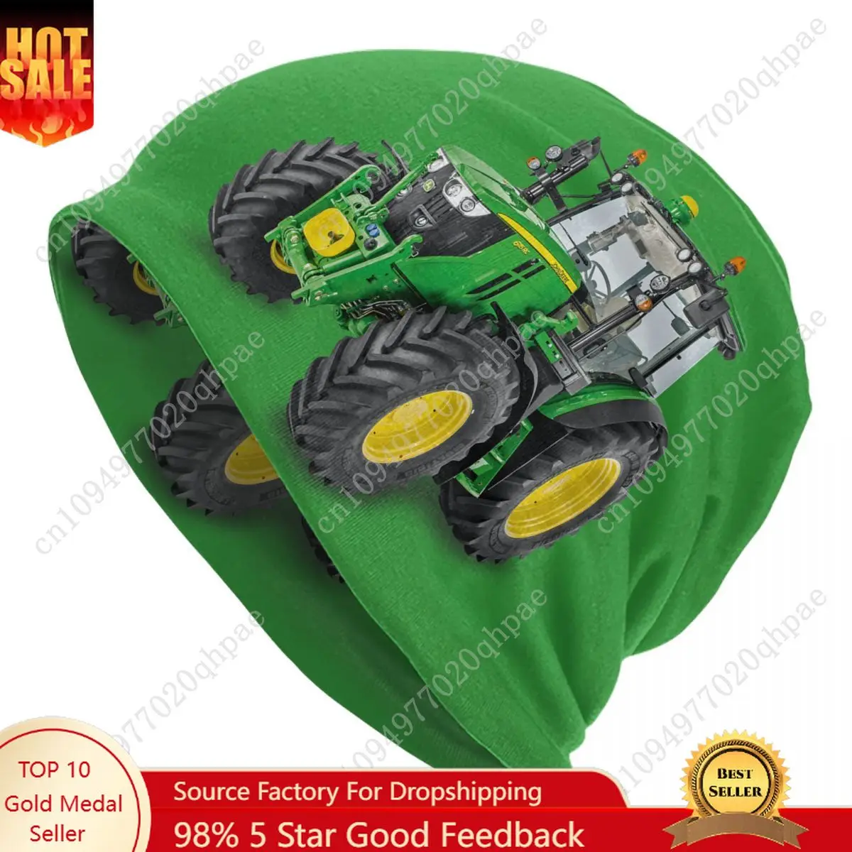 

Custom Tractor Skullies Beanies Caps Unisex Winter Knit Hat Men Women Street Adult Bonnet Hats Outdoor Ski Cap