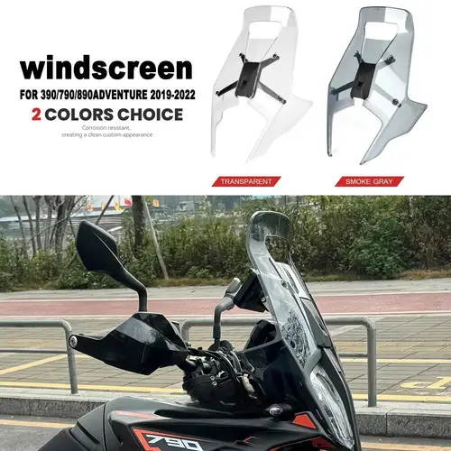 2019 2020 2021 2022 390 790 890 ADV アドベンチャーオートバイアクリルラリーフロントガラスウインドディフレクタースクリーンシールドバイザー
