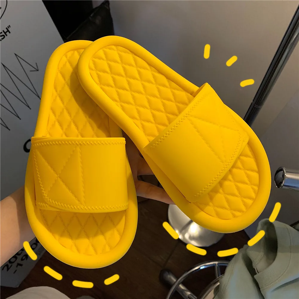 

Летние корейские женские тапочки для дома, нескользящие, для душа, уличные, с тонкими ремешками, модные, милые