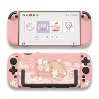GeekShare Carcasa protectora de conejo al vapor, Compatible con Switch 2, funda acoplable de dibujos animados Kawaii para Switch 2