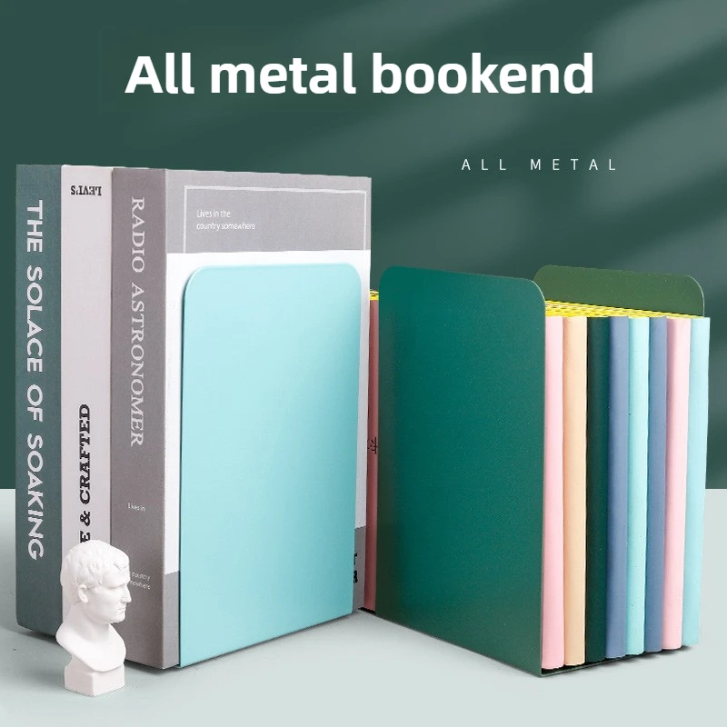 Soporte Simple para libros Ins Wind, soporte para libros en forma de L, bloque de libros para estudiantes de escritorio, estante de almacenamiento grande y grueso, papelería