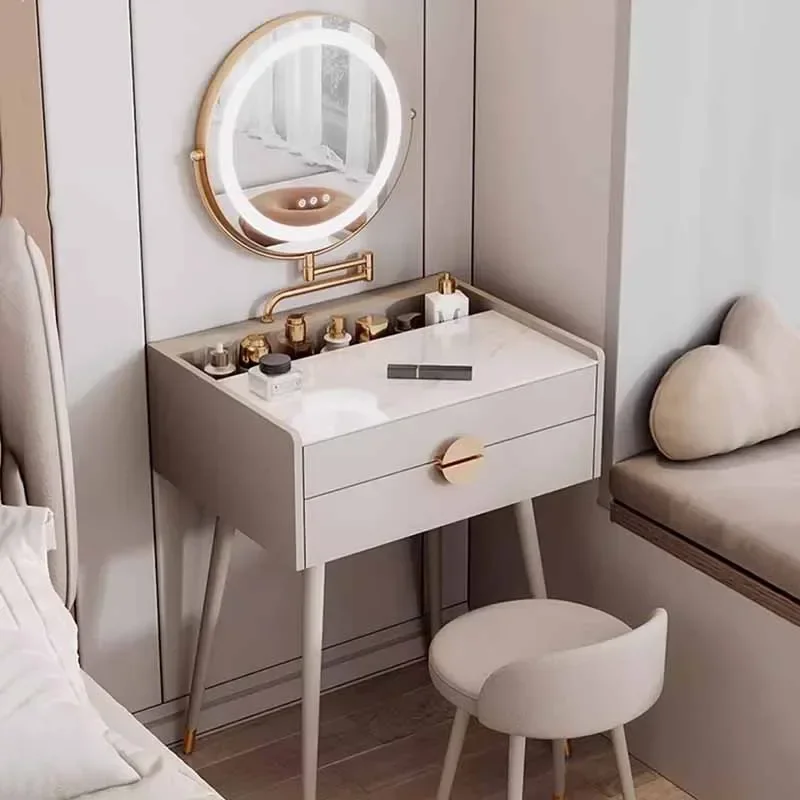 

-Organizer Makeup Dressing Table Mirror Modern Jewelry Simple Dressing Table