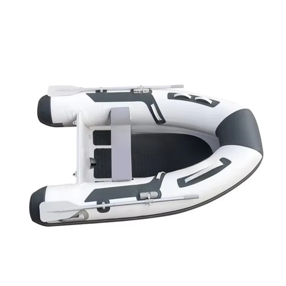 (CE) China PVC 11ft Inflatable Float Boat Hard Bottom Aluminium Rib Boat for Fishing