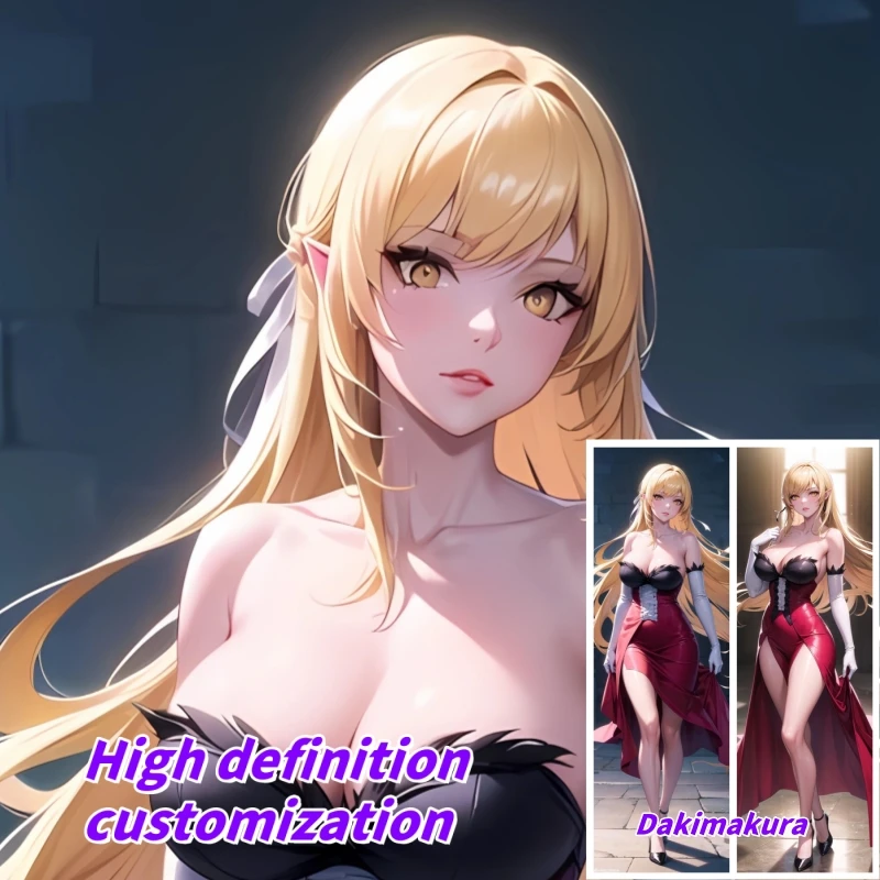 

Dakimakura Anime Pillow Case Kissshot Acerolaorion Heartunder Blade Tsukimonogatari Double-sided Print Of Life-size Body