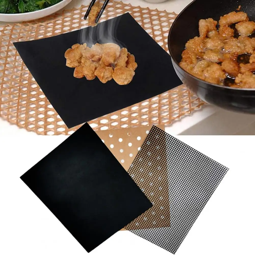 

Mesh Mat for Cooking Small Food Solid Pad for Electric Hob High-temperature Resistant Non-stick Bbq Mats Reusable for Even-heat