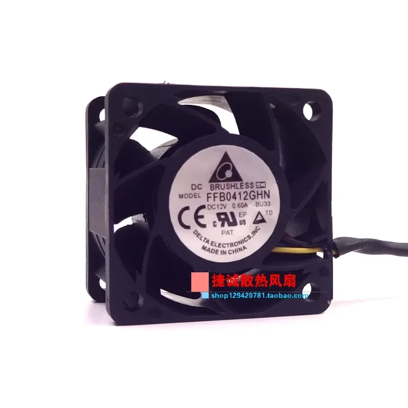 Delta FFB0412GHN 4028 12V 0.60A 4CM Large Air Volume 4-Wire PWM Temperature Control Cooling Fan for Computer Server Power