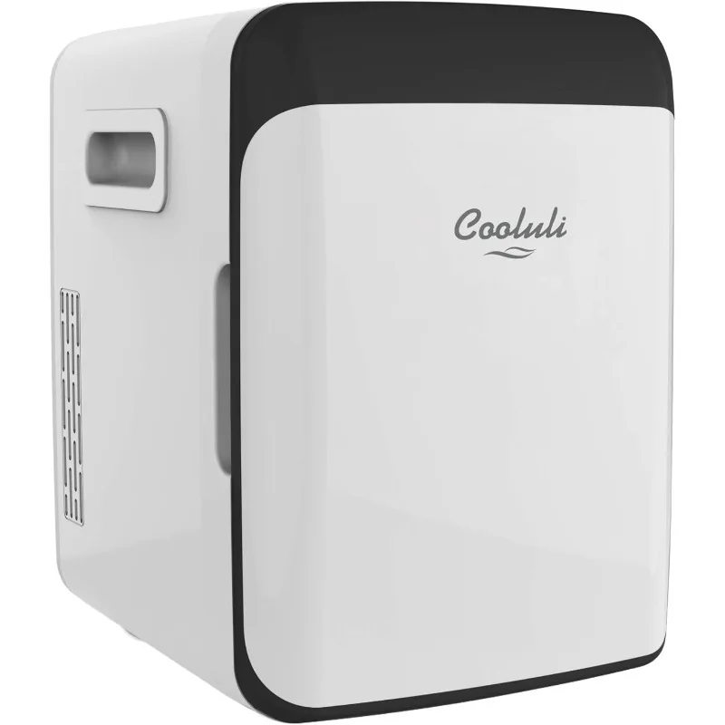 Mini refrigerador portátil, refrigerador e aquecedor para alimentos, bebidas, Skincare, beleza, cosméticos e maquiagem, AC, DC, 10L, 12V