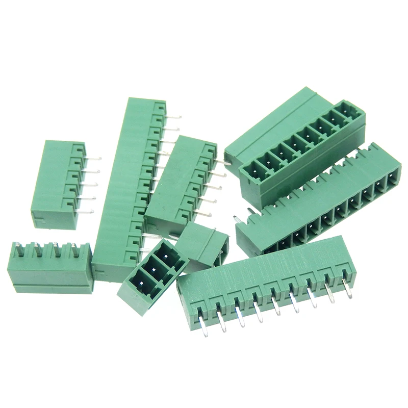 5PCS Pitch 3.81MM straight pin socket PCB 2P3P4P5P6P terminal suitable for KF2EDGK plug