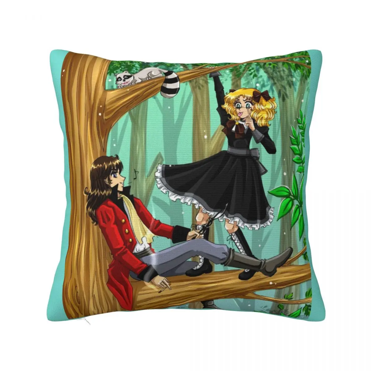 

Candy Candy And Terry Anime Pillowcases Couch Manga Candice White Japan Cartoon Cushion Cover Cool Home Decoration Pillow Cover