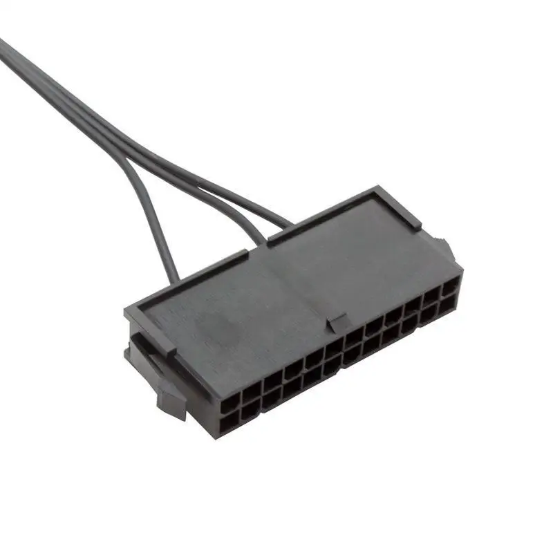 52cm Cable Copper Tin Wire 24-Pin Female ATX PSU PC Power Supply Starter Tester Start Up Jumper with ON/OFF Switch