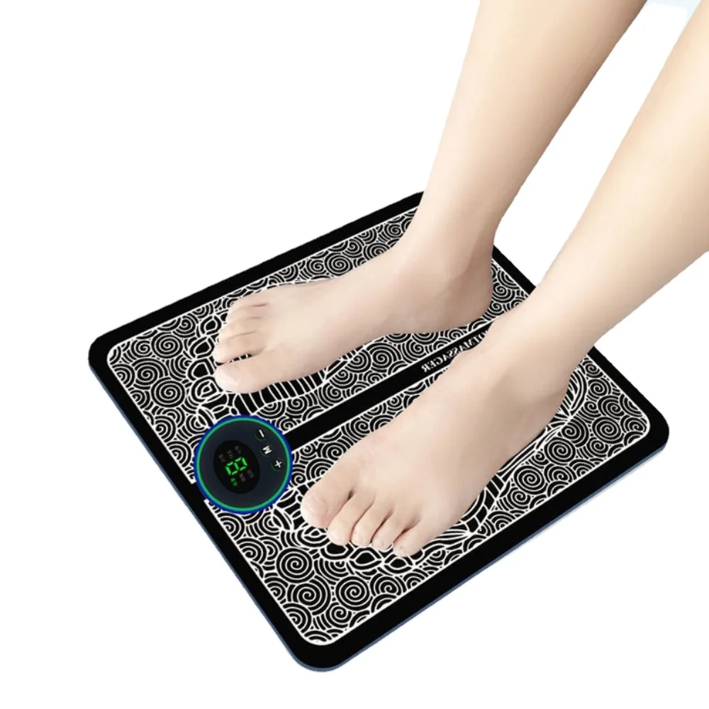 Masajeador de pies eléctrico por impulsos EMS, máquina de terapia de pies, almohadilla de acupuntura inteligente, almohadilla para pies, estimulación muscular, nuevo