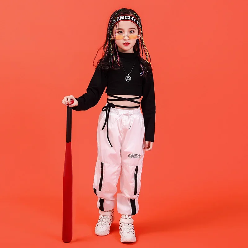 Neue Kinder Jazz Dance Kostüm für Mädchen Street Dance Set Hip Hop Kleidung Bühne Leistung Anzug Kinder der Tag Jazz Dancewear