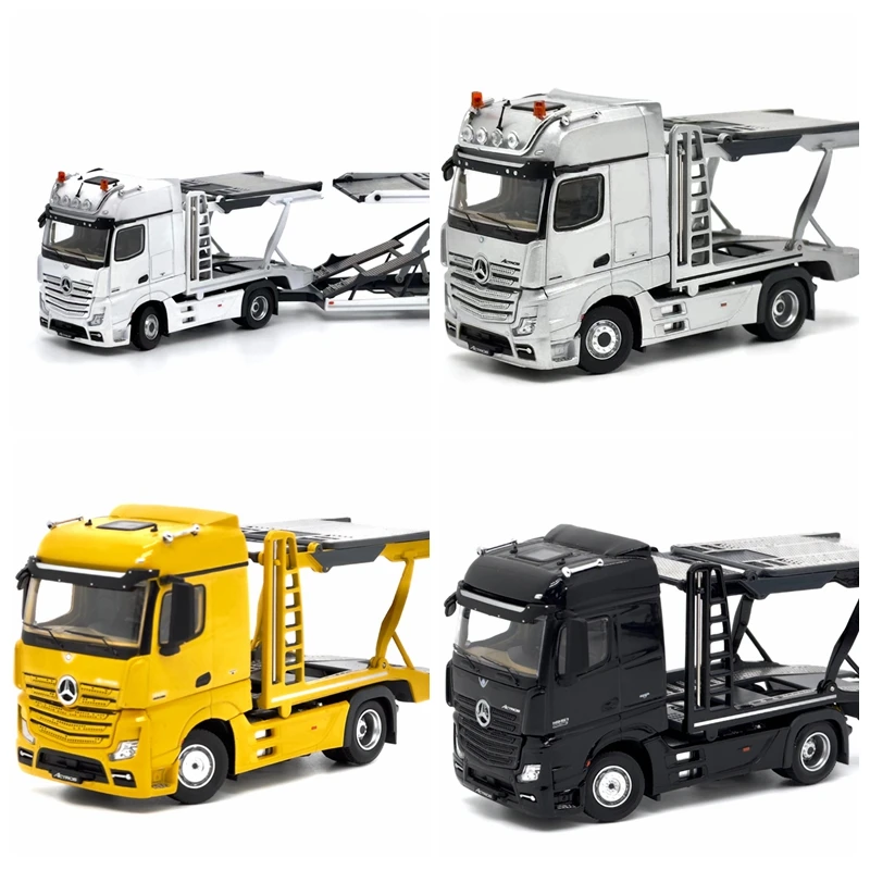 Instock Unique Model 1:64 Actros Double Decker Coupe Trailer รุ่นอัลลอยด์