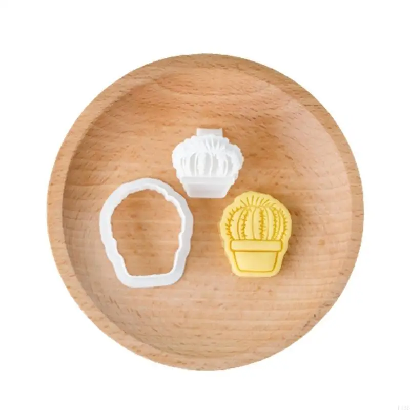 F19B 1 Set Cookie Cactus Plant Holiday Fondant Baking Tool Cookie Cutting Molds