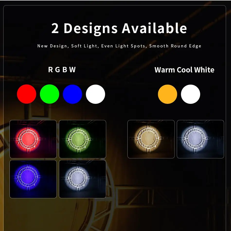 Imagem -06 - Shehds-rgb Theater Stage Light Perfil Spot Leko Branco Quente e Frio Formas Personalizadas para Wedding Catwalk Led 250w Pcs